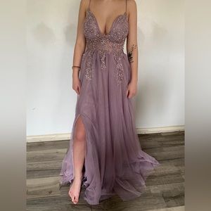 Purple prom dress